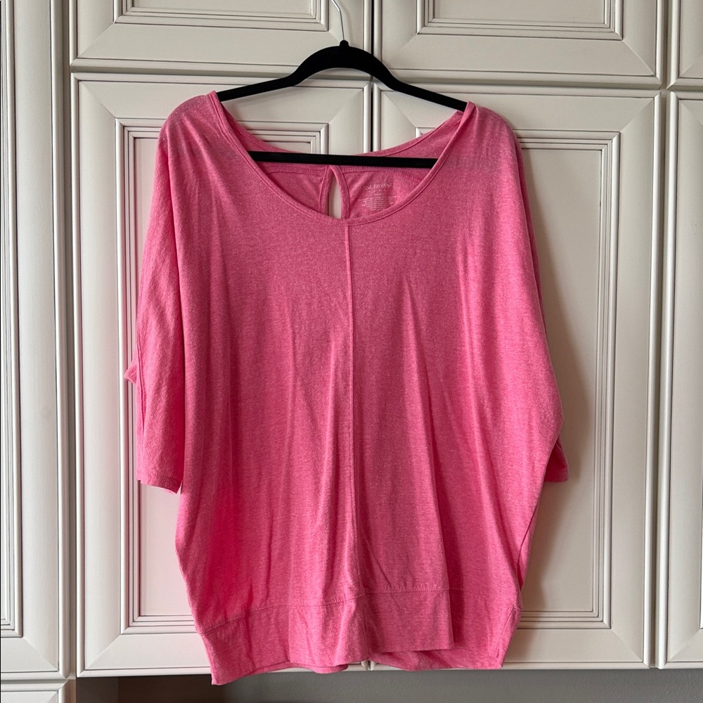 Pink Women's Dolman Sleeve Top